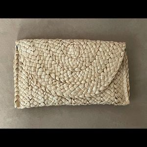 Straw envelope bag